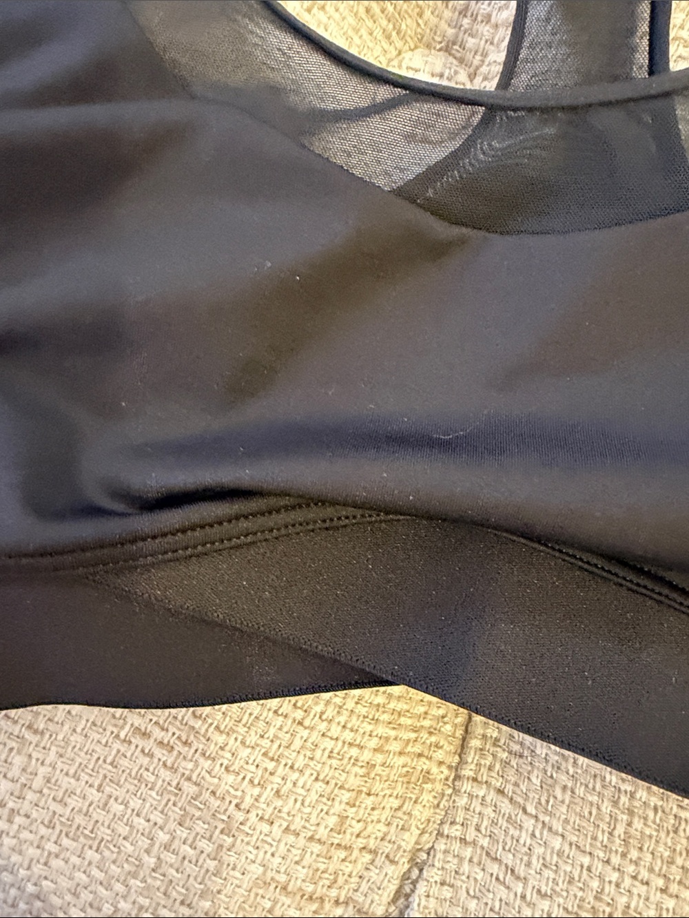 Victoria Sport Black Mesh-Back Medium Support Sports Bra Small - Picture 2 of 5